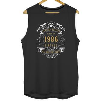 36 Years Old Made In 1986 36Th Birthday Anniversary Gift Unisex Tank Top | Favorety CA