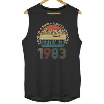 38 Years Old 38Th Birthday Men Awesome Since September 1983 Ver2 Unisex Tank Top | Favorety UK