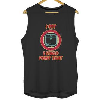 3D-Printing Icon G28 Cnc Maker 3D-Scan 3D-Printer Unisex Tank Top | Favorety