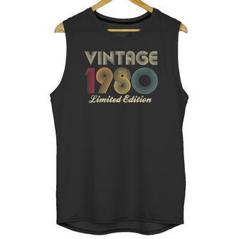 40Th Birthday Gift 1980 Vintage Limited Edition 40 Years Old Unisex Tank Top | Favorety CA