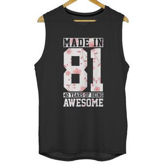 41St Birthday Gift 41 Years Vintage Awesome Since 1981 Unisex Tank Top | Favorety AU