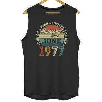 44 Years Old Birthday Awesome Since June 1977 44Th Birthday Unisex Tank Top | Favorety AU