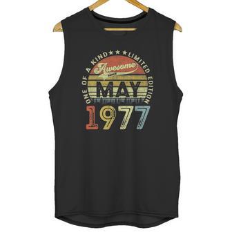 44 Years Old Birthday Awesome Since May 1977 44Th Birthday Unisex Tank Top | Favorety AU