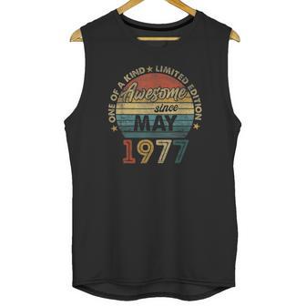 44 Years Old Birthday Awesome Since May 1977 Ver2 Unisex Tank Top | Favorety