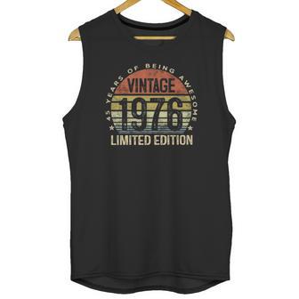 45 Years Old Gifts Vintage 1976 Limited Edition 45Th Birthday Unisex Tank Top | Favorety DE