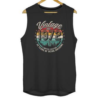 49 Years Old Vintage July 1972 Happy 49Th Birthday Unisex Tank Top | Favorety DE