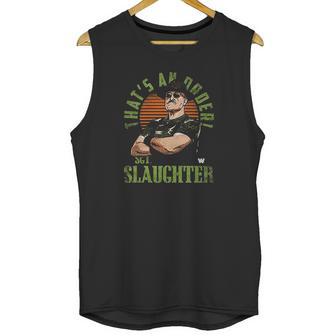 500 Level Sgt Slaughter Wwe Unisex Tank Top | Favorety AU