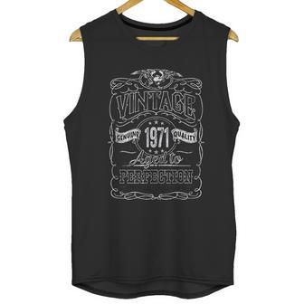 51St Birthday Gift Vintage 1971 Aged Perfection Unisex Tank Top | Favorety