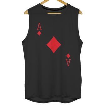 Ace Diamonds Poker Texas Hold Em Deck Cards Playing Costume Unisex Tank Top | Favorety