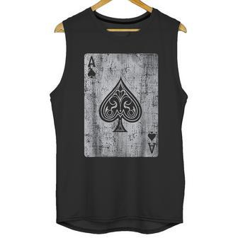 Ace Of Spades Card Gambling Poker Vintage Graphic Unisex Tank Top | Favorety AU