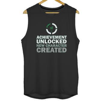 Achievement Unlocked New Character Created Unisex Tank Top | Favorety CA