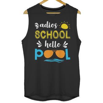 Adios School Hello Pool Unisex Tank Top | Favorety