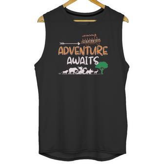 Adventure Awaits Travel Into The Wild Animal Kingdom Safari Unisex Tank Top | Favorety