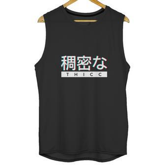 Aesthetic Japanese Thicc Logo Unisex Tank Top | Favorety