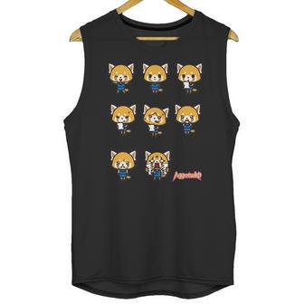 Aggretsuko Current Mood Frontside Unisex Tank Top | Favorety DE