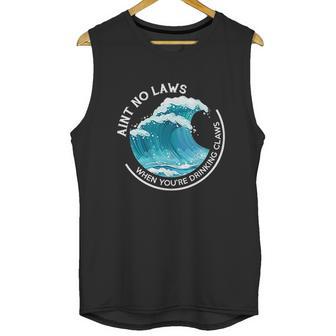 Aint No Laws When Youre Drinking Claws With Claus Unisex Tank Top | Favorety AU