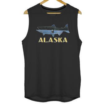 Alaska King Salmon Fishing Vacation Unisex Tank Top | Favorety UK