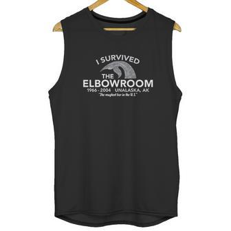 Alaska Old School Crabbers Elbow Room Survivors Sweatshirt Unisex Tank Top | Favorety DE