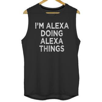 Alexa Graphic Design Printed Casual Daily Basic Unisex Tank Top | Favorety