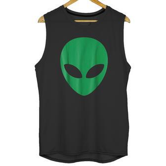 Alien Head Green Alien Grey Unisex Tank Top | Favorety UK