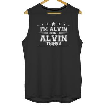 Alvin Graphic Design Printed Casual Daily Basic Unisex Tank Top | Favorety AU