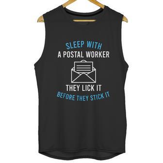 American Postal Worker Sleep With A Mailman Mail Escort Unisex Tank Top | Favorety