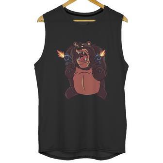 Angry Bear Shooting Unisex Tank Top | Favorety CA