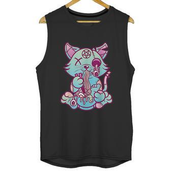 Anime Aesthetic Pastel Goth Ramen Noodle Cat Gifts Unisex Tank Top | Favorety