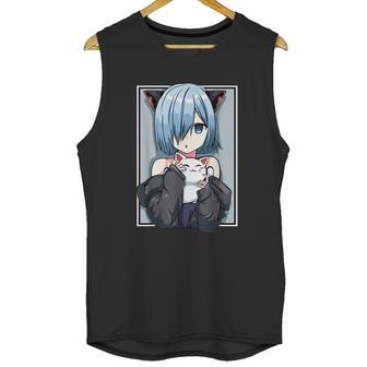 Anime Girl Neko Catgirl Pastel Kawaii Cat Manga Japan Lover Unisex Tank Top | Favorety CA