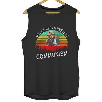 Anti Communism Capitalism Antisocialist Bear Unisex Tank Top | Favorety AU