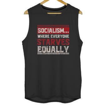 Anti Communist Libertarian Capitalist Gift Anti Socialism Unisex Tank Top | Favorety DE