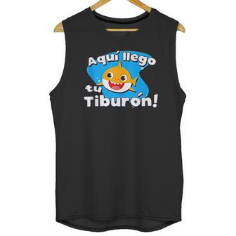 Aquí Llego Tu Tiburón Safaera Reggaeton Bunny Style Gift Unisex Tank Top | Favorety