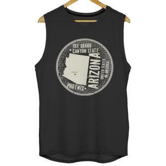 Arizona Grand Canyon State Retro Circle Unisex Tank Top | Favorety DE