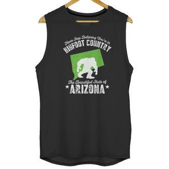 Arizona State Bigfoot Sasquatch Yeti Hunter Gift Unisex Tank Top | Favorety CA