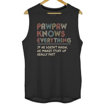 Ateesdas Pawpaw Know Everything Vintage Pawpaw Unisex Tank Top | Favorety