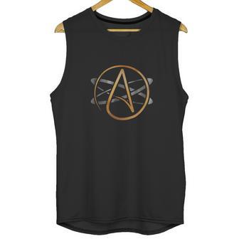 Atheist Logo Atheism Symbol Science Atom Agnostic T-Shirt Unisex Tank Top | Favorety DE