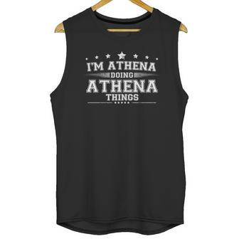 Athena Graphic Design Printed Casual Daily Basic Unisex Tank Top | Favorety