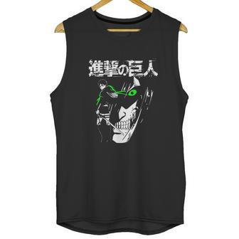 Attack On Titan Eren Jaeger Glow Unisex Tank Top | Favorety UK