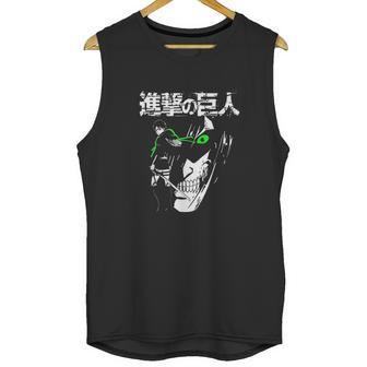 Attack On Titan Eren Jaeger Glow Unisex Tank Top | Favorety