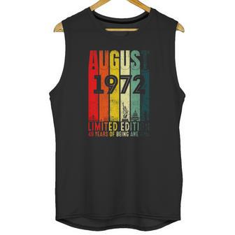 August 1972 49 Years Old 1972 Birthday Gift Unisex Tank Top | Favorety