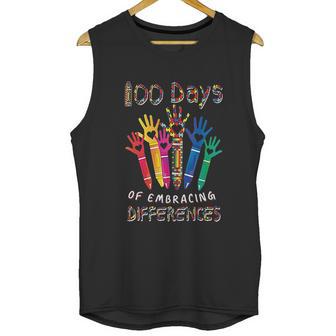 Autism Awareness Embrace Differences 100 Days Of School Iep Unisex Tank Top | Favorety UK