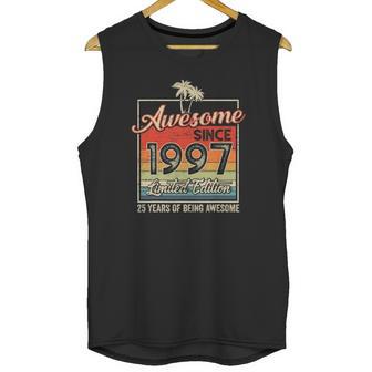 Awesome Since 1997 25Th Birthday Gifts 25 Years Old Vintage Unisex Tank Top | Favorety