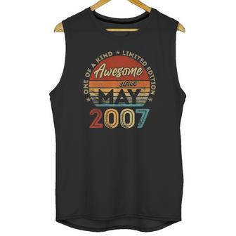 Awesome Since May 2007 15Th Birthday Gift 15 Years Old Boy Unisex Tank Top | Favorety UK