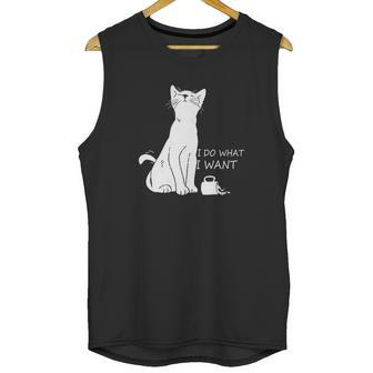 Hisayhe Funny Cat Do What I Want Cat Personality Graphic Unisex Tank Top | Favorety