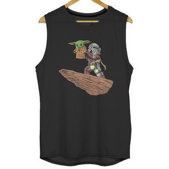 Baby Yoda Pride Rock The Mandalorian Lion King Unisex Tank Top | Favorety