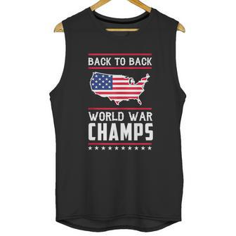 Back To Back Undefeated World War Champs Graphic Design Printed Casual Daily Basic Unisex Tank Top | Favorety DE