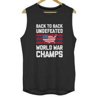 Back To Back Undefeated World War Champs Unisex Tank Top | Favorety DE