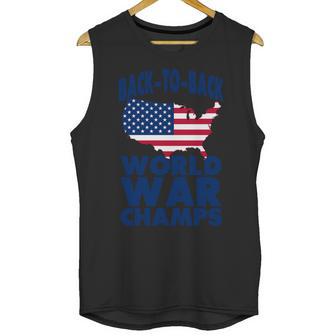 Back To Back World War Champs Usa Unisex Tank Top | Favorety