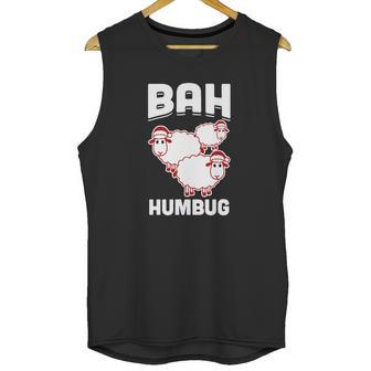 Bah Humbug Sheep Santa Hat T-Shirt Unisex Tank Top | Favorety AU