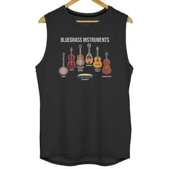 Banjo Bluegrass Instruments Vintage Music Fans Banjo Player Unisex Tank Top | Favorety